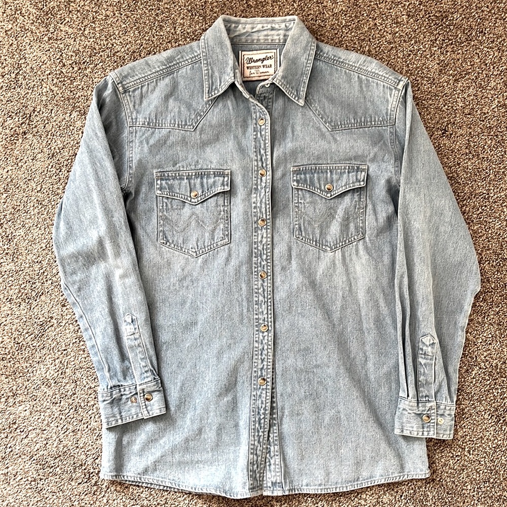 Wrangler Jean button up shirt